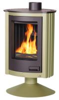 Kaminofen Warmluft Masterflamme PICCOLO II 7,3 kW Olive